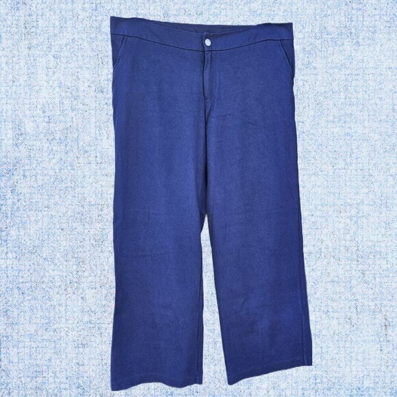 NWT Merona Women's Dark Blue Cotton Casual Pant - 12 - Picture 1 of 10